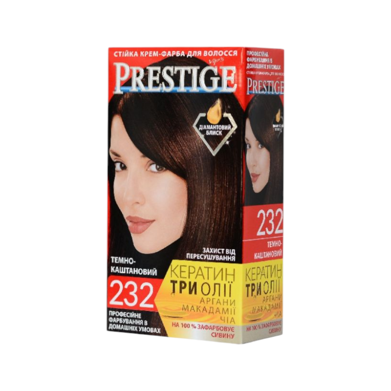 Фарба для волосся 232 Темно-каштановий vip's PRESTIGE Вчет