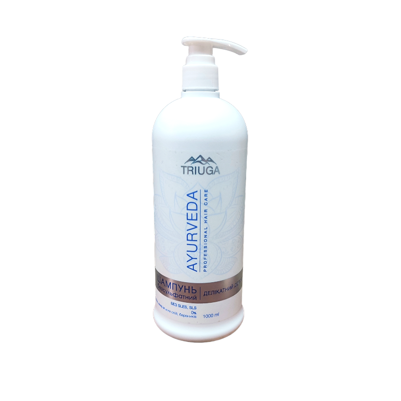 Шампунь Бессульфатный Triuga AYURVEDA Деликатный уход 1л.