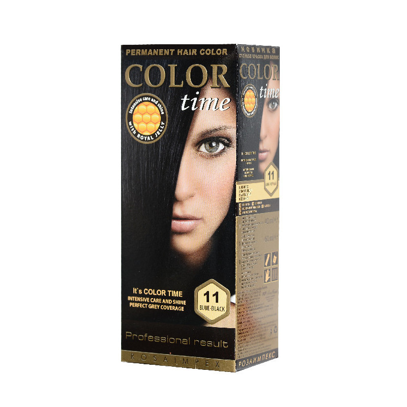 Фарба для волосся Color Time 11 Синьо-чорний