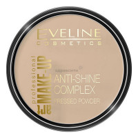 Пудра для обличчя матуюча із шовком EVELINE ANTI-SHINE COMPLEX TRANSPARENT 31 4468