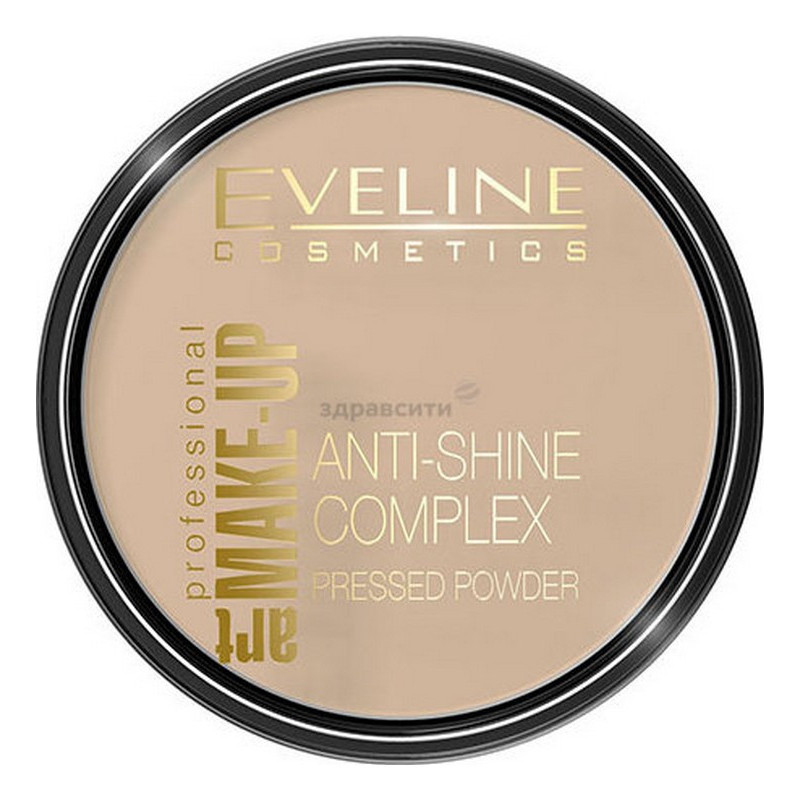 Пудра для обличчя матуюча із шовком EVELINE ANTI-SHINE COMPLEX TRANSPARENT 31 4468