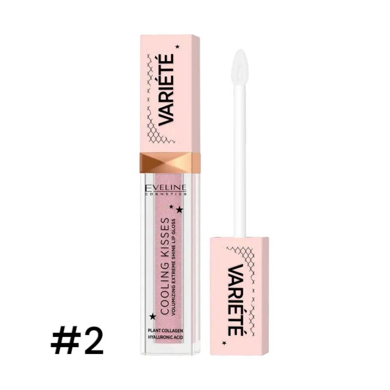 Блиск для збільшення губ охолоджувальний EVELINE VARIETE COOLING KISSES No02 8023