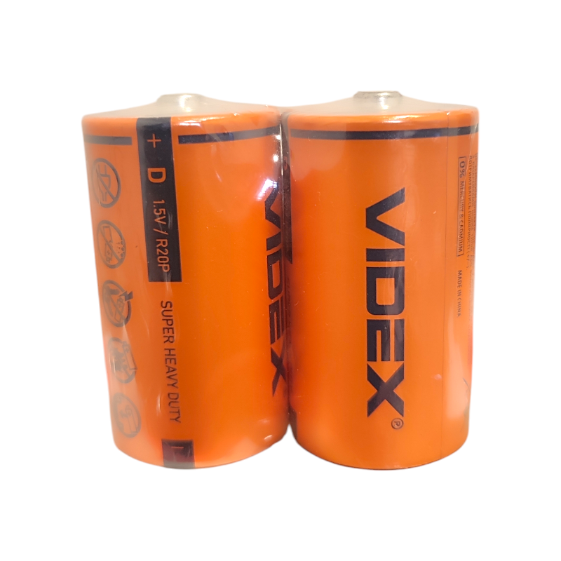 Батарейка Videx R20P 2 шт. 0409