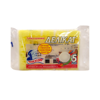 Губки кухонные Деликат 5 шт. Мойдодыр