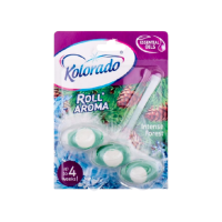 Туалетний блок для унітаза Kolorado Roll Aroma Intense Forest Сосна 51 г. Уцінка термін до 04.25.