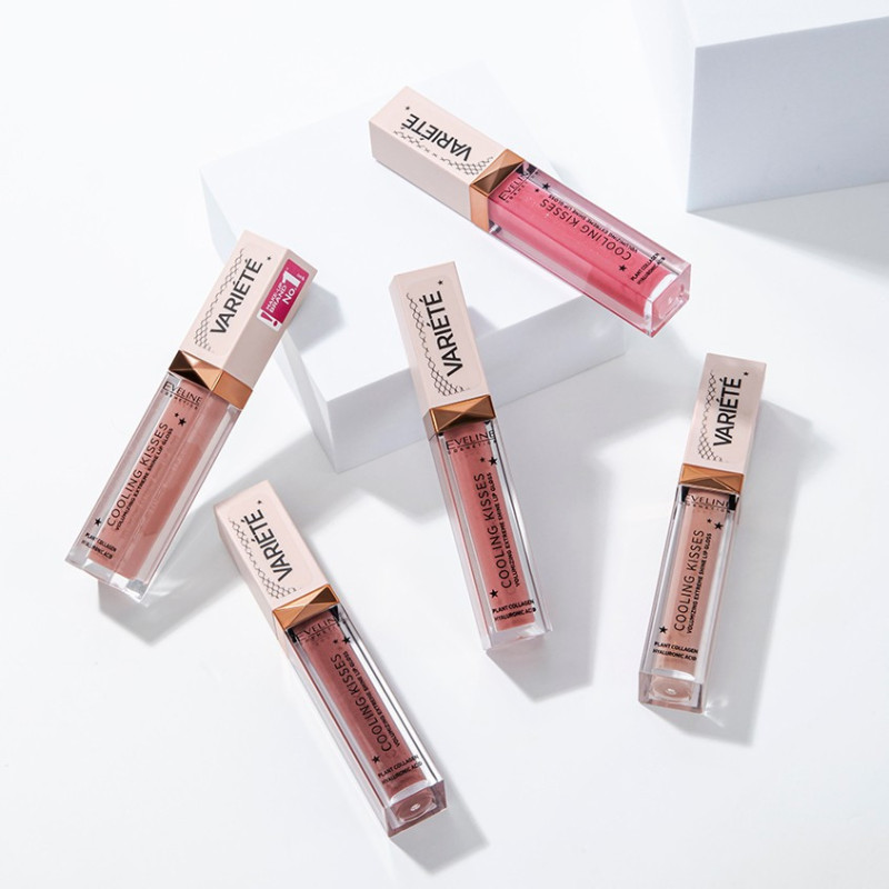 Блиск для збільшення губ охолоджувальний EVELINE VARIETE COOLING KISSES No02 8023