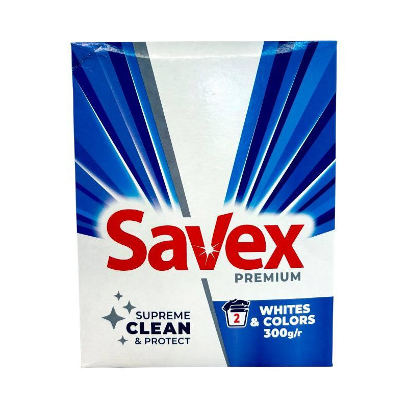 Пральний порошок Savex whites color автомат 300 г 9224