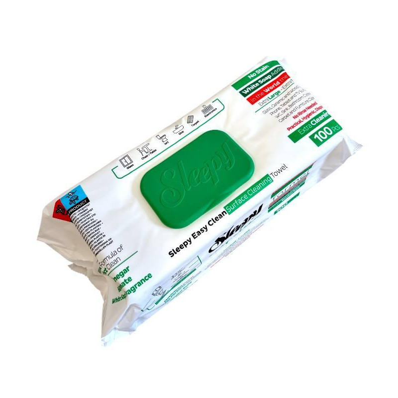 Серветки для прибирання Sleepy Easy Clean Green 100 шт (6 шт.) 2590