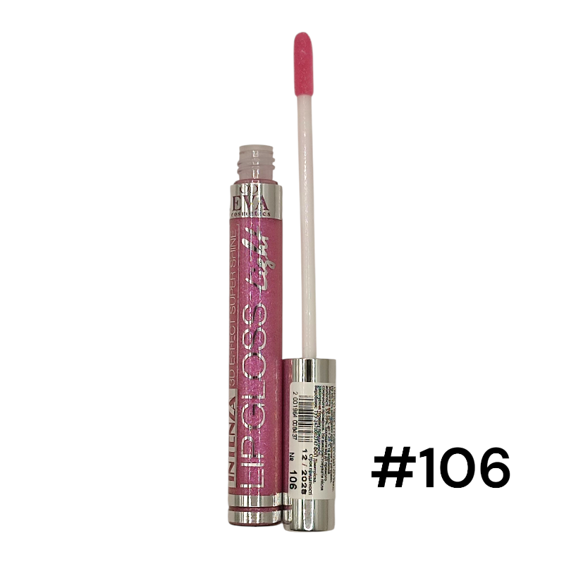 Блиск для губ Eva Cosmetics INTENZA 3D шимер No106 8437