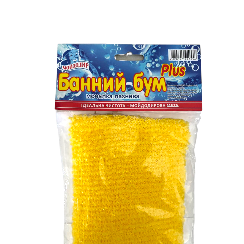 Губка лазнева Банний бум PLUS Мойдодир