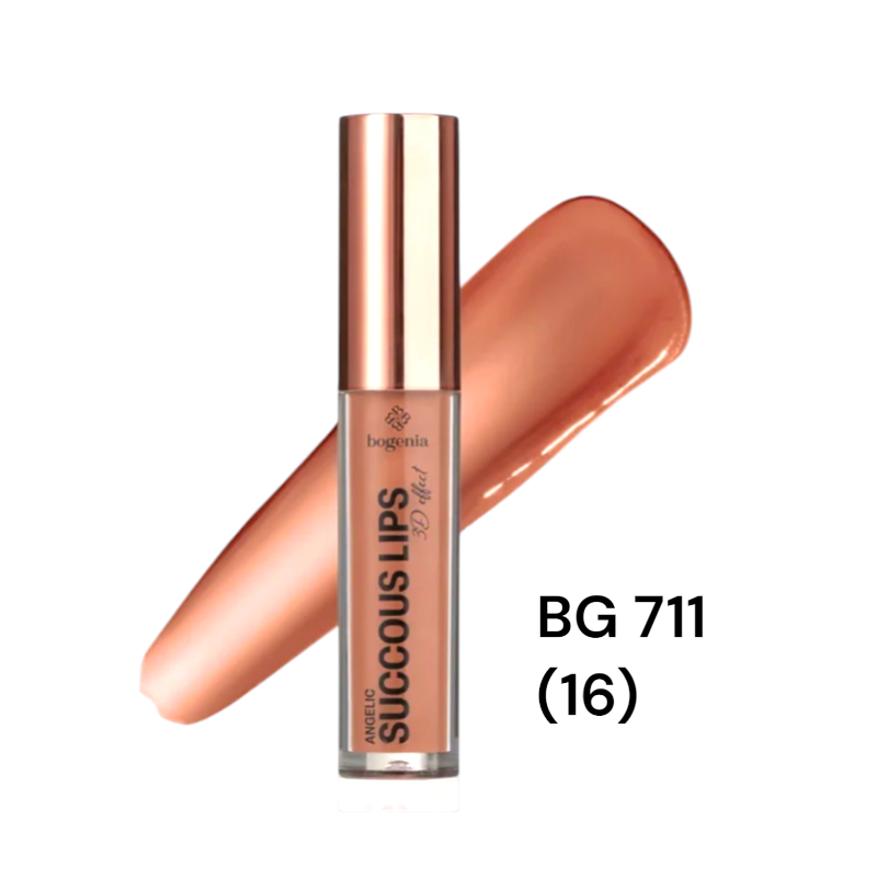 Блиск для губ Bogenia BG 711 Succous Lips Angelic 3D effect 016 Dreamy