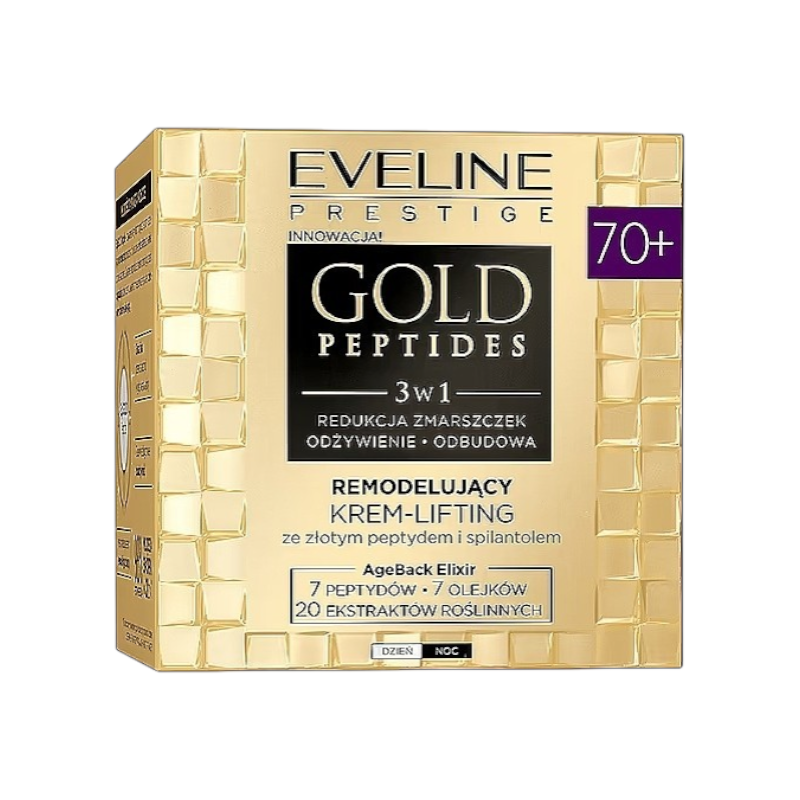 Крем-ліфтинг Eveline Cosmetics Gold Peptides 70+ 50 мл.