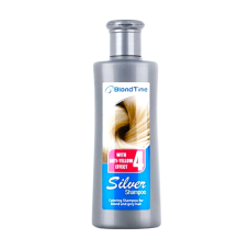 Тонувальний шампунь Blond Time Silver Антижовтий ефект для світлого та сивого волосся 150 мл.