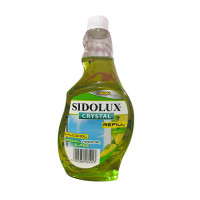 Засіб для миття вікон, скляних поверхонь Sidolux CRYSTAL Лимон (запаска) 500 мл 1213