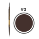 Олівець водостійкий для брів EVELINE DARK BROW PENCIL No03 - фото 1