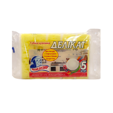 Губки кухонные Деликат 5 шт. Мойдодыр