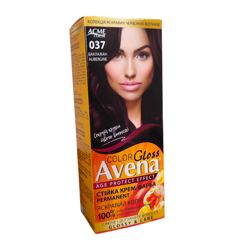 Стійка крем-фарба для волосся Acme Color AVENA 037 Баклажан