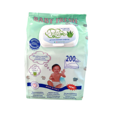 Серветки вологі дитячі Baby Fresh з екстрактом алое й алонтоїном 200 шт.