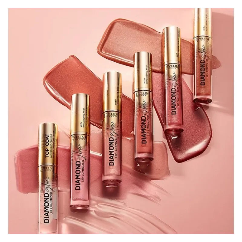 Блеск для губ EVELINE Top coat Diamond Glow lip luminizer 01 4.5 мл. 3653