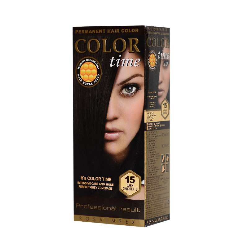 Фарба для волосся Color Time 15 Чорний шоколад