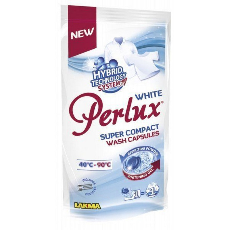 Капсули для прання Perlux super compact white 2 штуки 0140