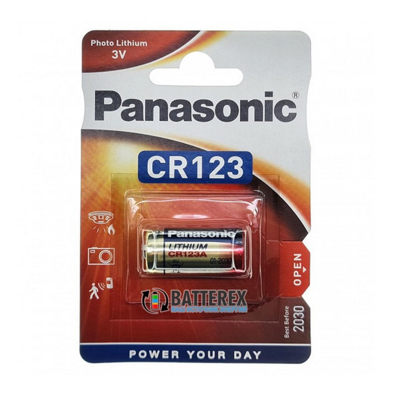 Батарейка CR-123 Lithium. 3V PANASONIC 1 шт. планшет 7097