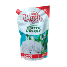 Засіб для миття посуду Super Blysk Aloe vera дой-пак 500 мл