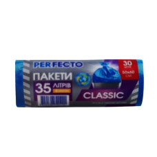 Пакет для сміття 35 л. х 30 шт. HDPE PERFECTO