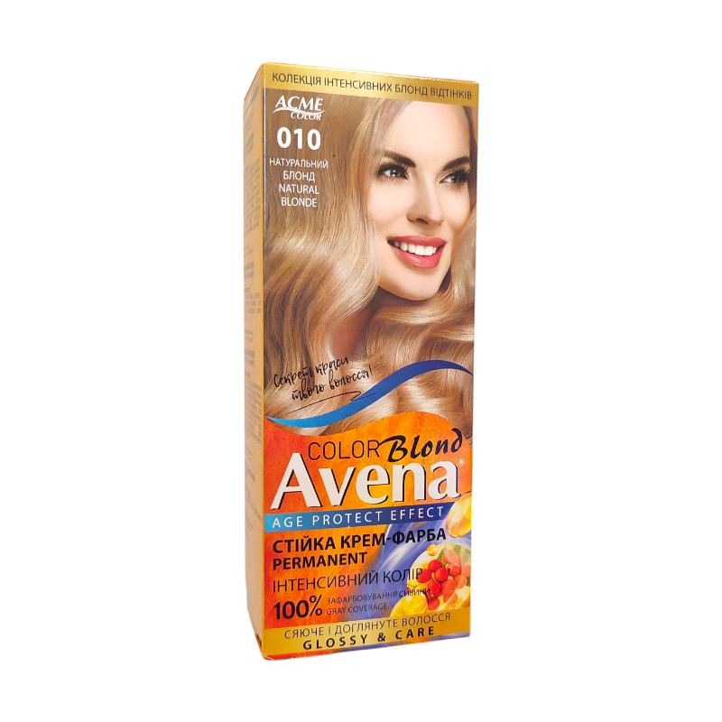 Стійка крем-фарба для волосся Acme Color AVENA 10 Блонд