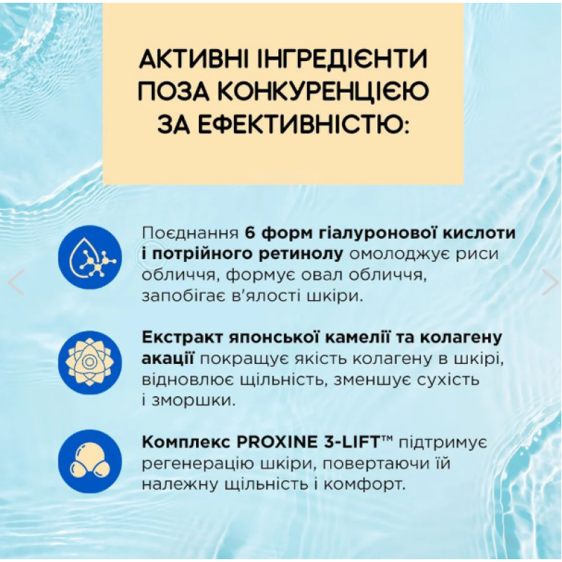 Крем-філер Eveline Cosmetics BioHyaluron 3xRetinol System 70+ день/ніч 50 мл.