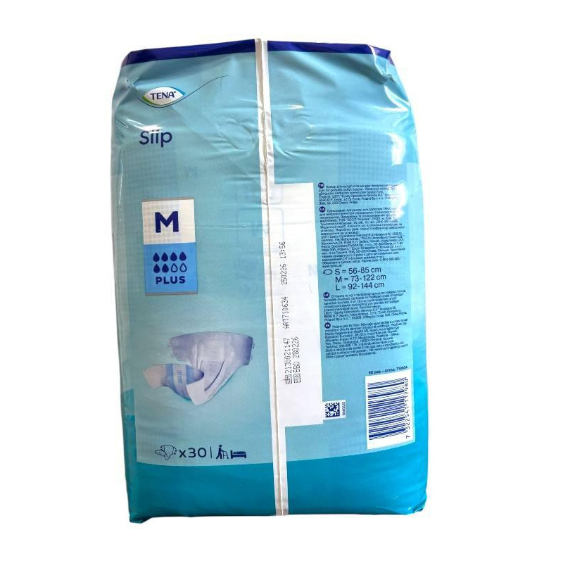 Підгузок TENA для дорослих Slip Plus Medium 30 шт.