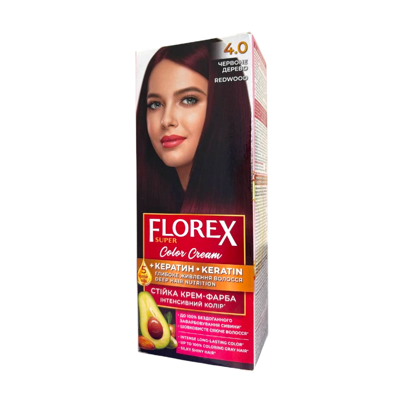 Фарба для волосся Florex Super 4.0 Червоне дерево