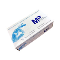 Рукавички нітрилові медичні, без пудрені, блакитні 100 шт.уп. Medical Professional L 0178
