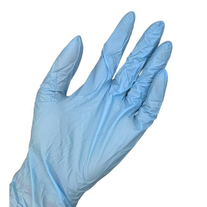 Рукавички нітрилові медичні, без пудрені, блакитні 100 шт.уп. Medical Professional L 0178