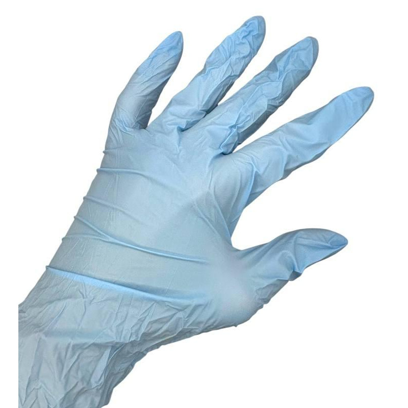 Рукавички нітрилові медичні, без пудрені, блакитні 100 шт.уп. Medical Professional L 0178