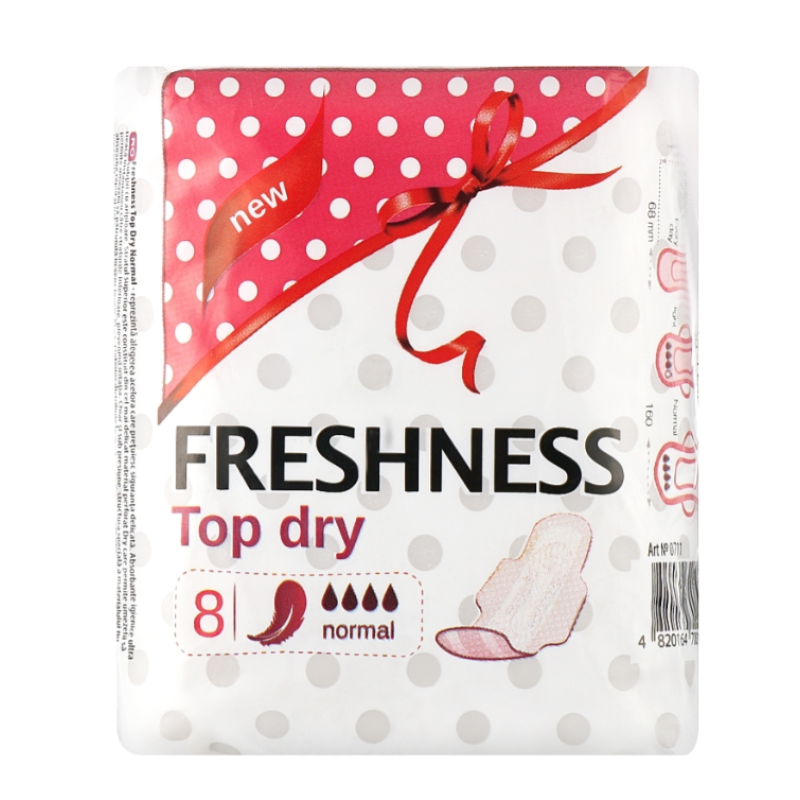 Прокладки гігієнічні Freshness Cotton TOP DRY Normal 8 шт.