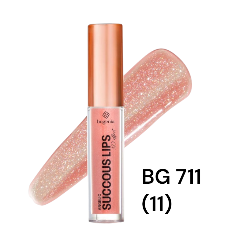 Блиск для губ Bogenia BG 711 Succous Lips Angelic 3D effect 011 Sensuality