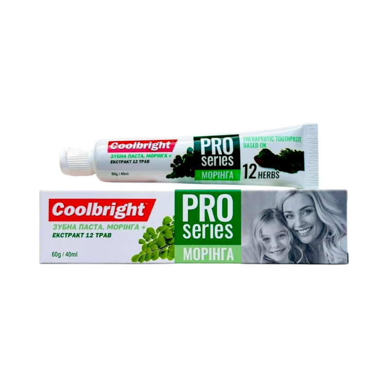 Паста зубна CoollBright PRO SERIES Moringa 60 г.