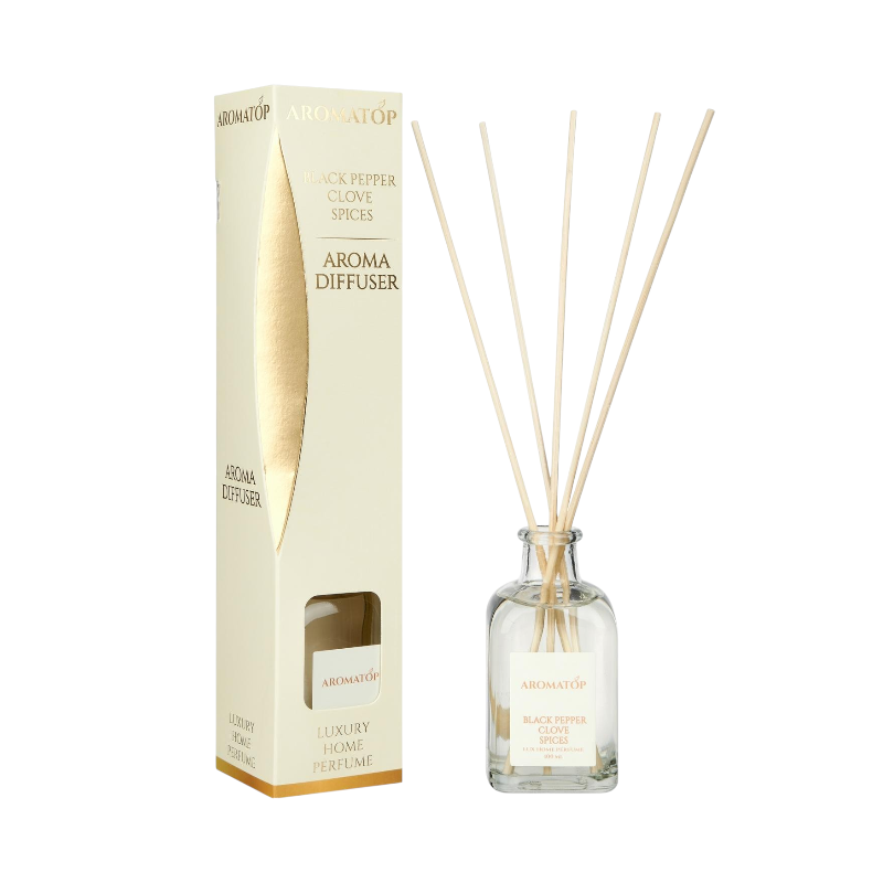 Аромодифузор AROMATOP LUXURY HOME PERFUME Black pepper clove spice Чорний перець Гвоздика Спеції 100 мл 0581