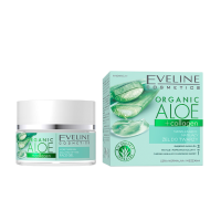 Гель для обличчя Eveline Cosmetics Organic Aloe + Collagen для нормальної та комбінованої шкіри 50 мл.