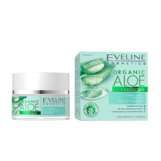 Гель для обличчя Eveline Cosmetics Organic Aloe + Collagen для нормальної та комбінованої шкіри 50 мл.