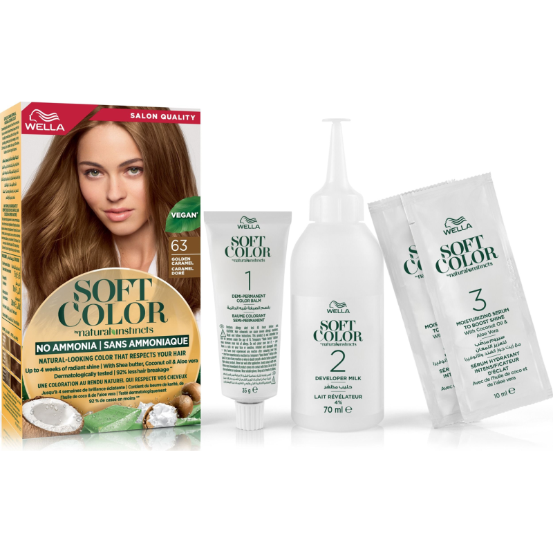 Фарба для волосся безаміачна Wella Soft Color 63 Карамель 35 г 5807