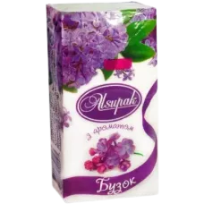 Носові хусточки паперові Alsupak з ароматом Бузок 10 шт. спайка