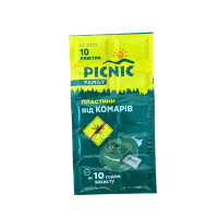 Пластини проти комарів Picnic femily 10 год захисту 10 шт 0428