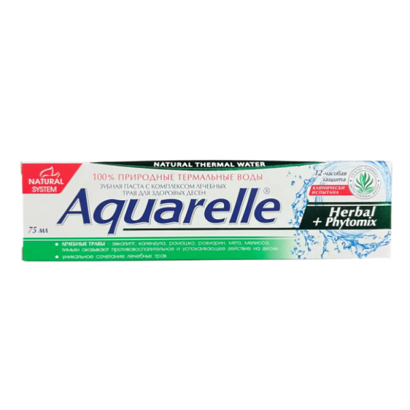 Зубна паста Aquarelle Herbal+Phytomix 75 мл. 6226 Уцінка