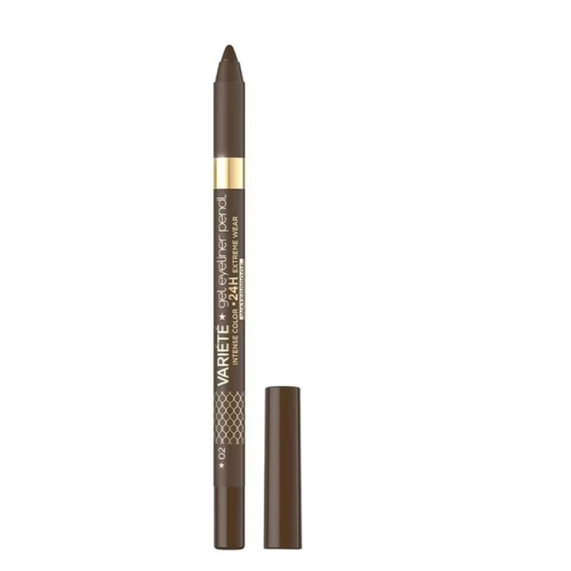 Олівець гелевий для очей Eveline VARIETE Gel EYELINER 02-brown 7880
