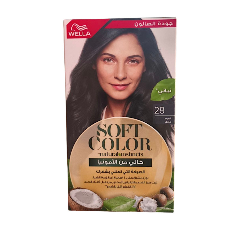 Фарба для волосся Wella Soft Color 28 Синьо-чорна безамміічна 35 г 5876