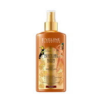 Спрей-шимер для тіла Eveline Cosmetics Brazilian Body із золотим пилом 150 мл 5 в 1 6136