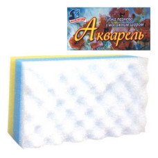 Губка банная с массажным слоем Мойдодыр Акварель