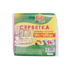 Серветка універсальна мікрофібра Eco Plus 30*30 см. 1224